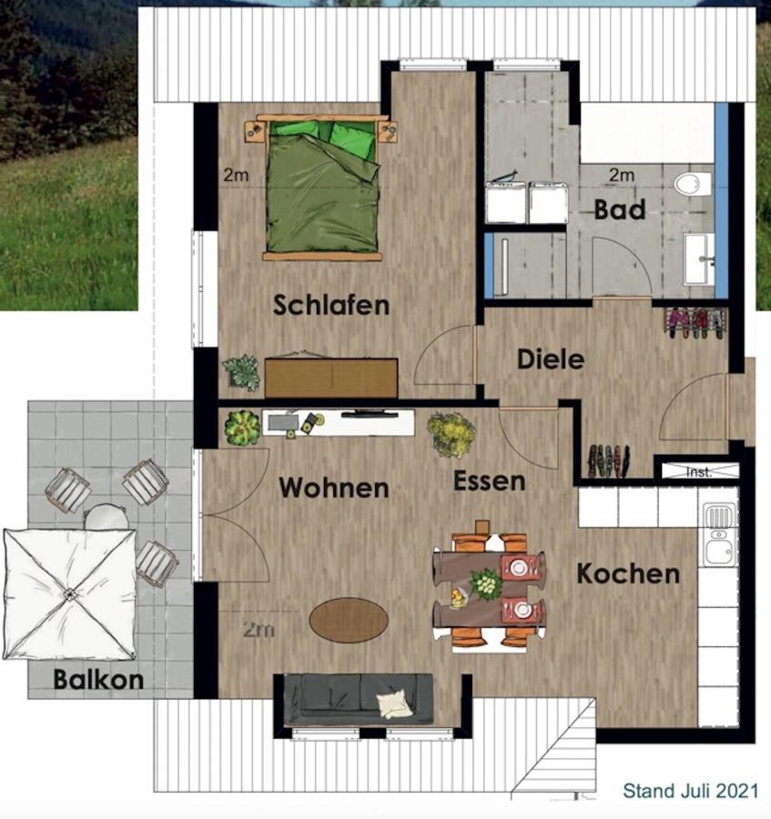 Adlerhorst Apartment Baiersbronn Bagian luar foto